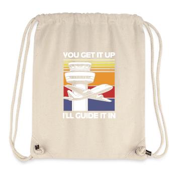 Air traffic controller - Stanley/Stella Recycled Gym Bag - natural - Front