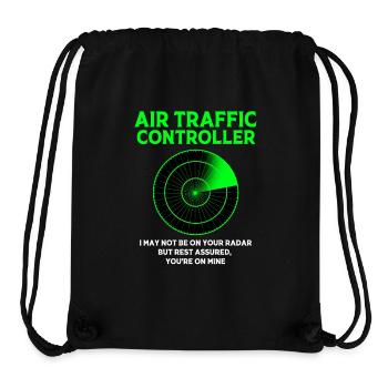 Air traffic controller - Stanley/Stella Recycled Gym Bag - black - Front