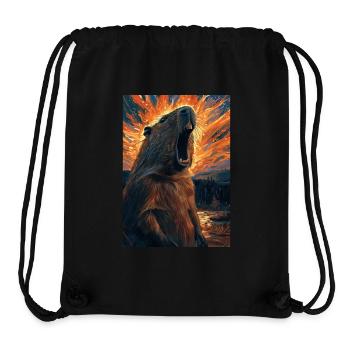 Wasserschwein - Stanley/Stella recycelter Gym Bag - Schwarz - Vorne