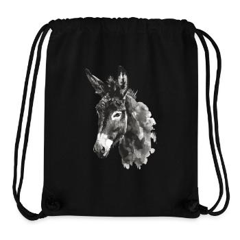 Esel - Stanley/Stella recycelter Gym Bag - Schwarz - Vorne