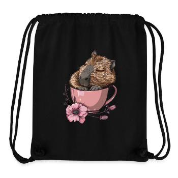 Wasserschwein - Stanley/Stella recycelter Gym Bag - Schwarz - Vorne