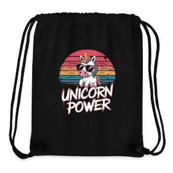 Unicorn Power – Magisches Einhorn-Design - Stanley/Stella recycelter Gym Bag - Schwarz - Vorne