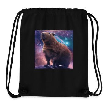 Wasserschwein - Stanley/Stella recycelter Gym Bag - Schwarz - Vorne