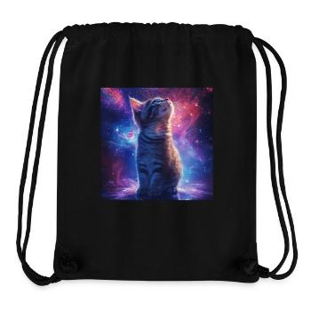 Katze - Stanley/Stella recycelter Gym Bag - Schwarz - Vorne