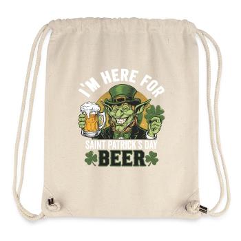 St. Patrick`s Day Beer Leprechaun Kobold Bier - Stanley/Stella Recycled Gym Bag - natural - Front