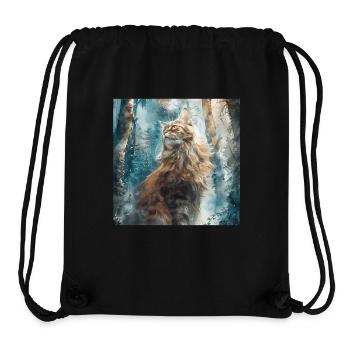 Katze - Stanley/Stella recycelter Gym Bag - Schwarz - Vorne