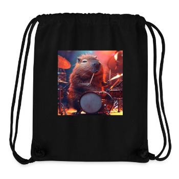 Wasserschwein - Stanley/Stella recycelter Gym Bag - Schwarz - Vorne
