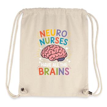 Neuro Nurse Nurse Neurology Gift - Stanley/Stella Recycled Gym Bag - natural - Front