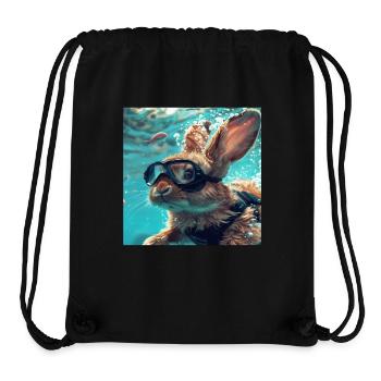 Rabbit - Stanley/Stella Recycled Gym Bag - black - Front