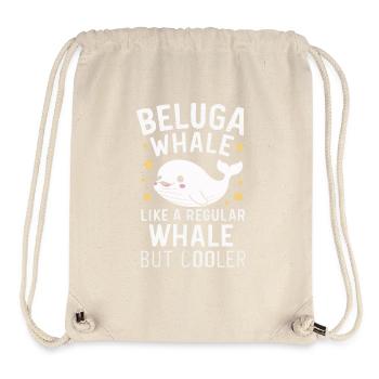 Béluga Océan Bélugas Baleines - Sac à cordon recyclé Stanley/Stella - blanc naturel - Devant