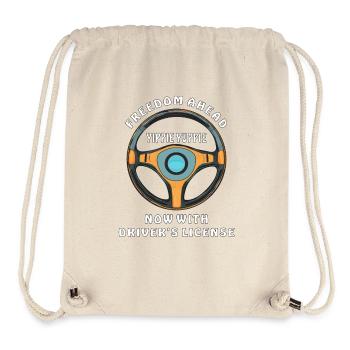 STEERING WHEEL FREEDOM AHEAD - Stanley/Stella Recycled Gym Bag - natural - Front