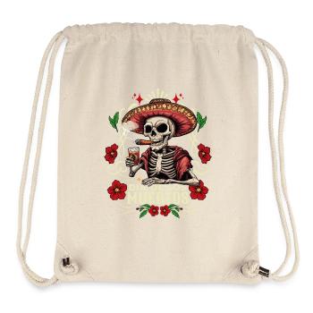 Dia De Los Muertos Totenkopf Totenschädel Tequilla - Stanley/Stella recycelter Gym Bag - Naturweiß - Vorne
