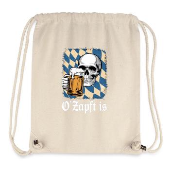 18 Skull - Stanley/Stella recycelter Gym Bag - Naturweiß - Vorne
