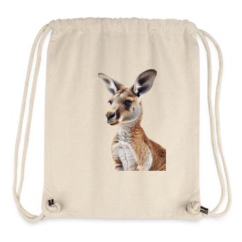Känguru - Stanley/Stella recycelter Gym Bag - Naturweiß - Vorne