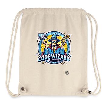 Code Wizard Restart Specialist Expert en informatique - Sac à cordon recyclé Stanley/Stella - blanc naturel - Devant