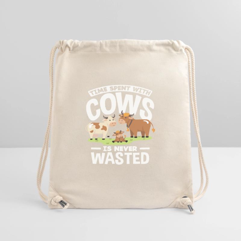 Spending time with cows is never Stanley/Stella Recycled Gym Bag