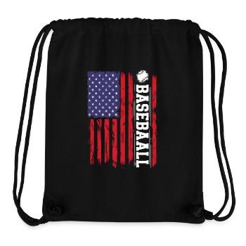 Baseball Sport Baseballspieler Pitcher Catcher USA - Stanley/Stella recycelter Gym Bag - Schwarz - Vorne