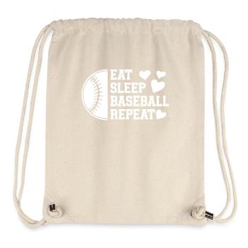 Baseball Sport Baseballspieler Pitcher Catcher USA - Stanley/Stella recycelter Gym Bag - Naturweiß - Vorne