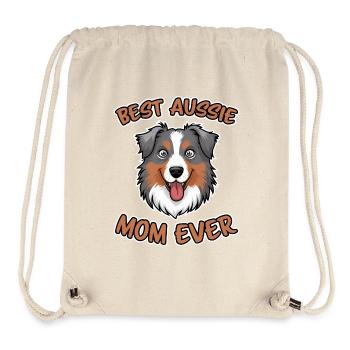 Australian Shepherd Mom Funny Aussie Gift - Stanley/Stella Recycled Gym Bag - natural - Front