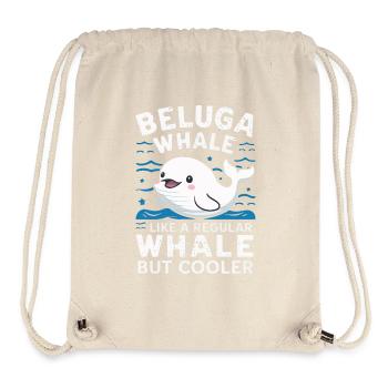 Béluga Océan Bélugas Baleines - Sac à cordon recyclé Stanley/Stella - blanc naturel - Devant