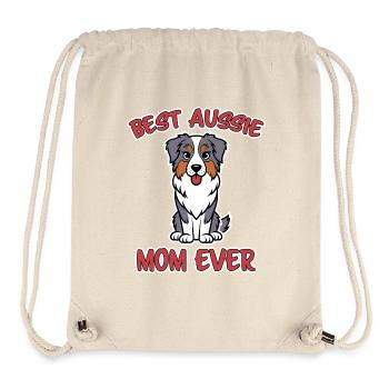 Australian Shepherd Mom Funny Aussie Gift - Stanley/Stella Recycled Gym Bag - natural - Front