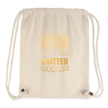 Stricken - Stanley/Stella recycelter Gym Bag - Naturweiß - Vorne