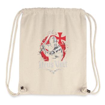 Crusader Knights Templar Middle Ages - Stanley/Stella Recycled Gym Bag - natural - Front