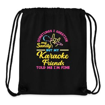 Manchmal Hinterfrage Ich Meine Vernunft Aber Meine - Stanley/Stella recycelter Gym Bag - Schwarz - Vorne