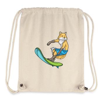 Été de surf Fox Surf - Sac à cordon recyclé Stanley/Stella - blanc naturel - Devant
