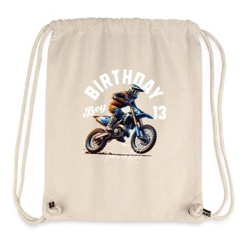 Motocross 13th Birthday - Stanley/Stella Recycled Gym Bag - natural - Front
