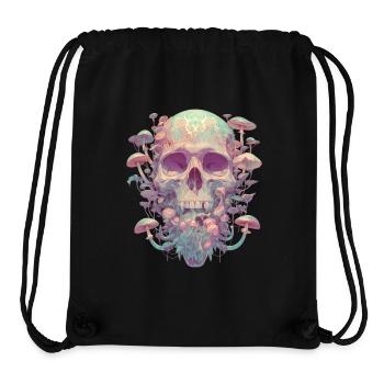 Totenschädel Pilze Totenkopf Grunge Cottagecore - Stanley/Stella recycelter Gym Bag - Schwarz - Vorne