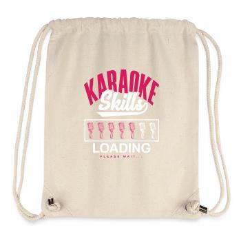 Karaoke Skills Loading Please Wait - Stanley/Stella Recycled Gym Bag - natural - Front