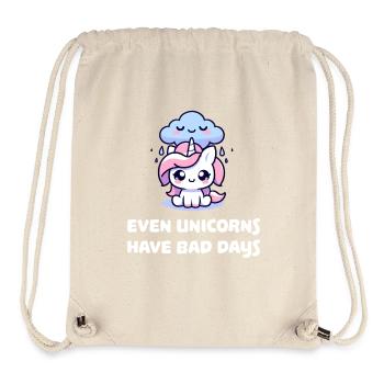 even unicorns have bad days - Stanley/Stella Recycled Gym Bag - natural - Front