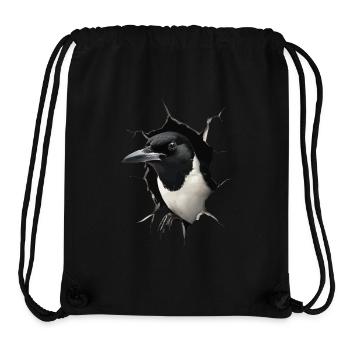 Elster - Stanley/Stella recycelter Gym Bag - Schwarz - Vorne