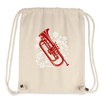 Funny Trumpet Christmas - Stanley/Stella Recycled Gym Bag - natural - Front