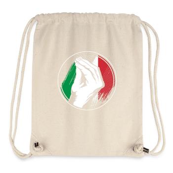 Italienisch Italia Italien - Stanley/Stella recycelter Gym Bag - Naturweiß - Vorne
