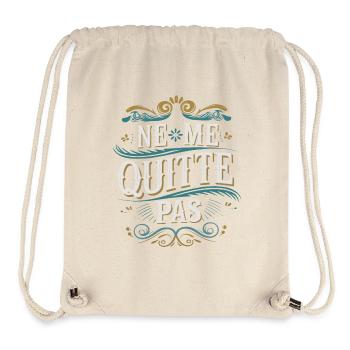 Ne me quitte pas - Sac à cordon recyclé Stanley/Stella - blanc naturel - Devant