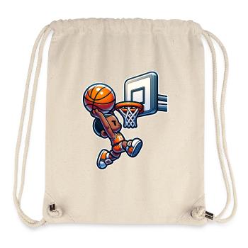 Basketball Dunking - Stanley/Stella Recycled Gym Bag - natural - Front