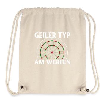 Cadeau de fléchettes Jeu de fléchettes Bullseye - Sac à cordon recyclé Stanley/Stella - blanc naturel - Devant