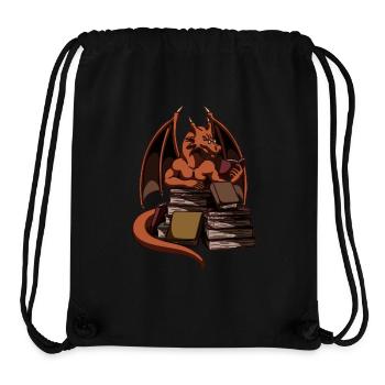 Dragon Reading Magic Dungeon - Stanley/Stella Recycled Gym Bag - black - Front