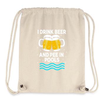 Pool Party - Stanley/Stella recycelter Gym Bag - Naturweiß - Vorne