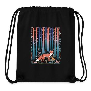 Wald Fuchs Märchenhafter Cottagecore - Stanley/Stella recycelter Gym Bag - Schwarz - Vorne
