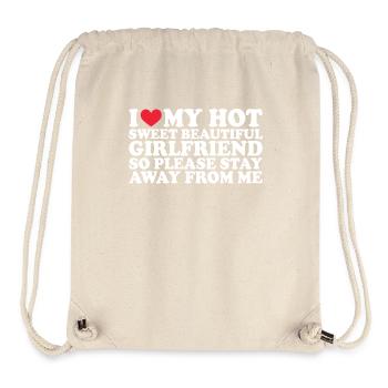 Petite amie Petite amie Relation Couple Amour Couple - Sac à cordon recyclé Stanley/Stella - blanc naturel - Devant