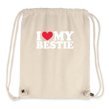 Petite amie Petite amie Relation Couple Amour Couple - Sac à cordon recyclé Stanley/Stella - blanc naturel - Devant