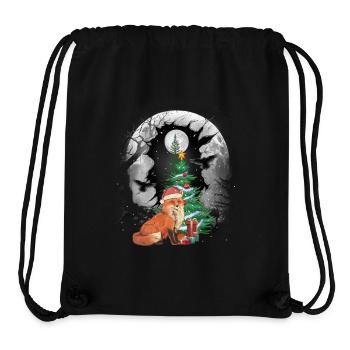 Wald Fuchs Weihnachten Tannenbaum Füchse Kind - Stanley/Stella recycelter Gym Bag - Schwarz - Vorne