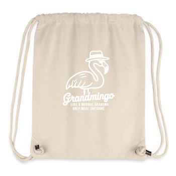Grandmingo - Oma im Flamingo-Stil, einfach cool! - Stanley/Stella recycelter Gym Bag - Naturweiß - Vorne