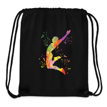 Weitspringer Weitspringen Kinder Weitsprung - Stanley/Stella recycelter Gym Bag - Schwarz - Vorne
