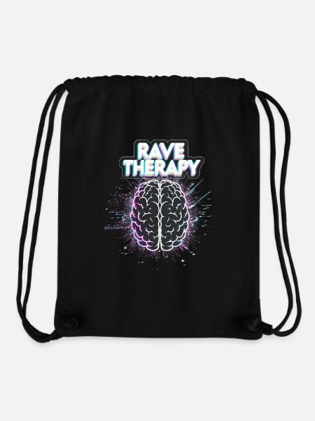 RAVE THERAPY - Stanley/Stella recycelter Gym Bag - Schwarz