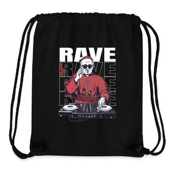BÉNISSEZ LA RAVE - Sac à cordon recyclé Stanley/Stella - noir - Devant