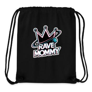 MAMAN RAVE - Sac à cordon recyclé Stanley/Stella - noir - Devant